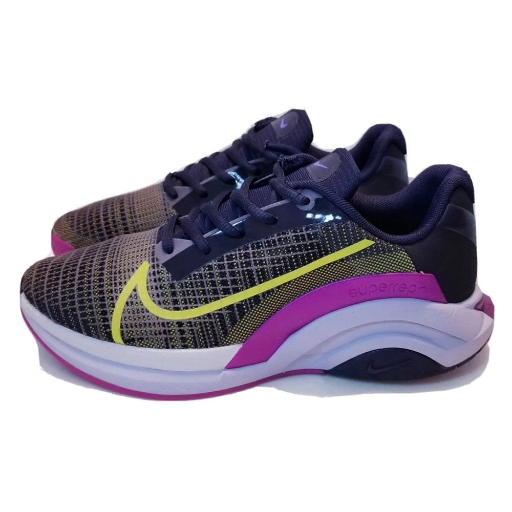 Nike ZoomX Superrep Surge Shoes Size 9 blackended Blue Cyber red Plum Preowned